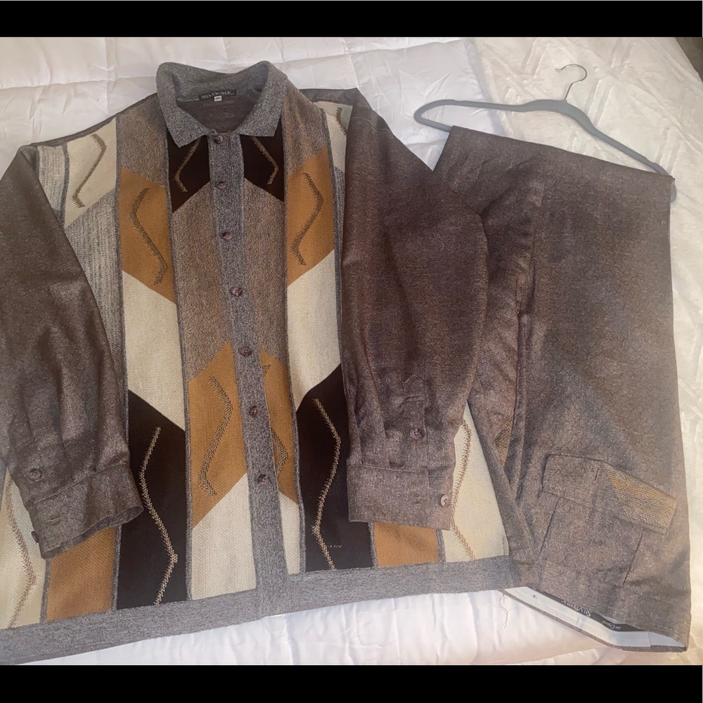 Men’s plus size pants suit